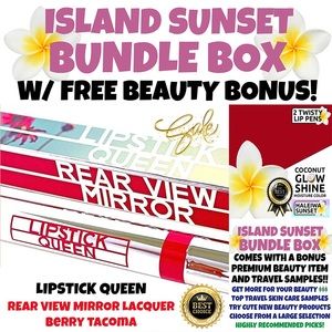 BUNDLE Lipstick Queen Rear View Mirror Lip Lacquer-Berry Tacoma & HALEIWA SUNSET